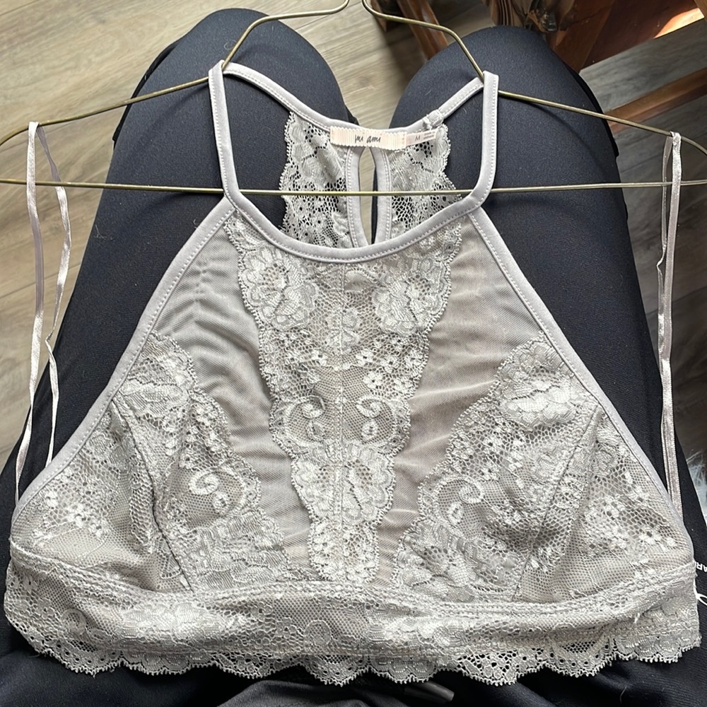 Mi Ami Grey Bralette